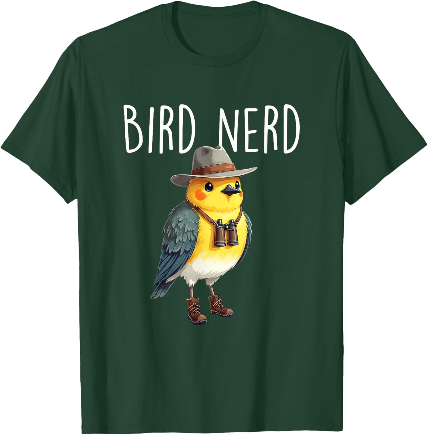 Bird Nerd - Birding Bird Watching Birder Bird Watcher T-Shirt - T-Shirt | Forest