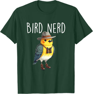 Bird Nerd - Birding Bird Watching Birder Bird Watcher T-Shirt - T-Shirt | Forest