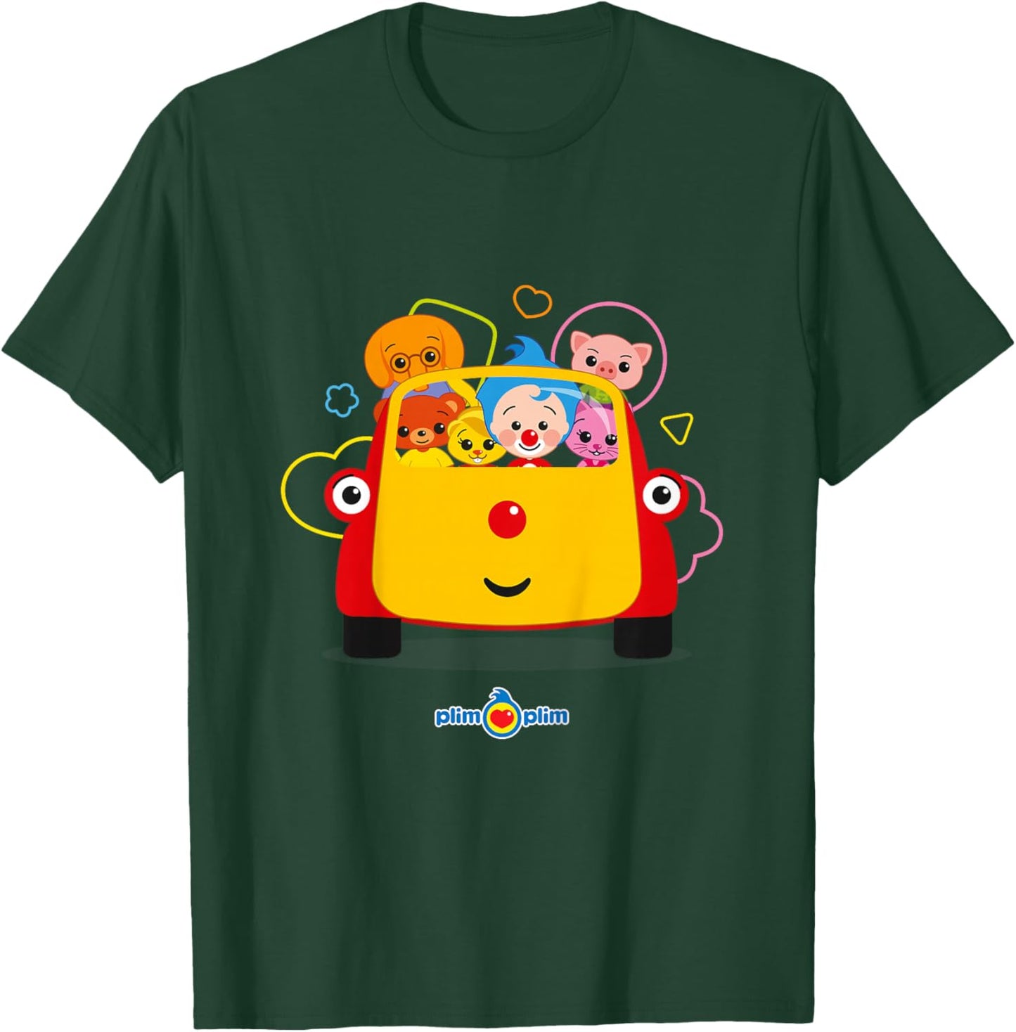 Plim Plim and Friends with Tuni — Fun Adventures T-Shirt - T-Shirt | Forest