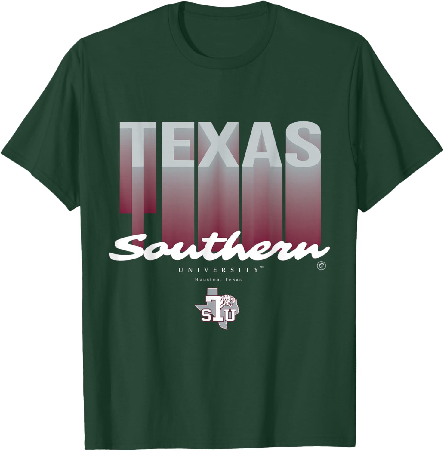 The Yard Essentials - Texas Southern University - TSU Fade T-Shirt - T-Shirt | Forest
