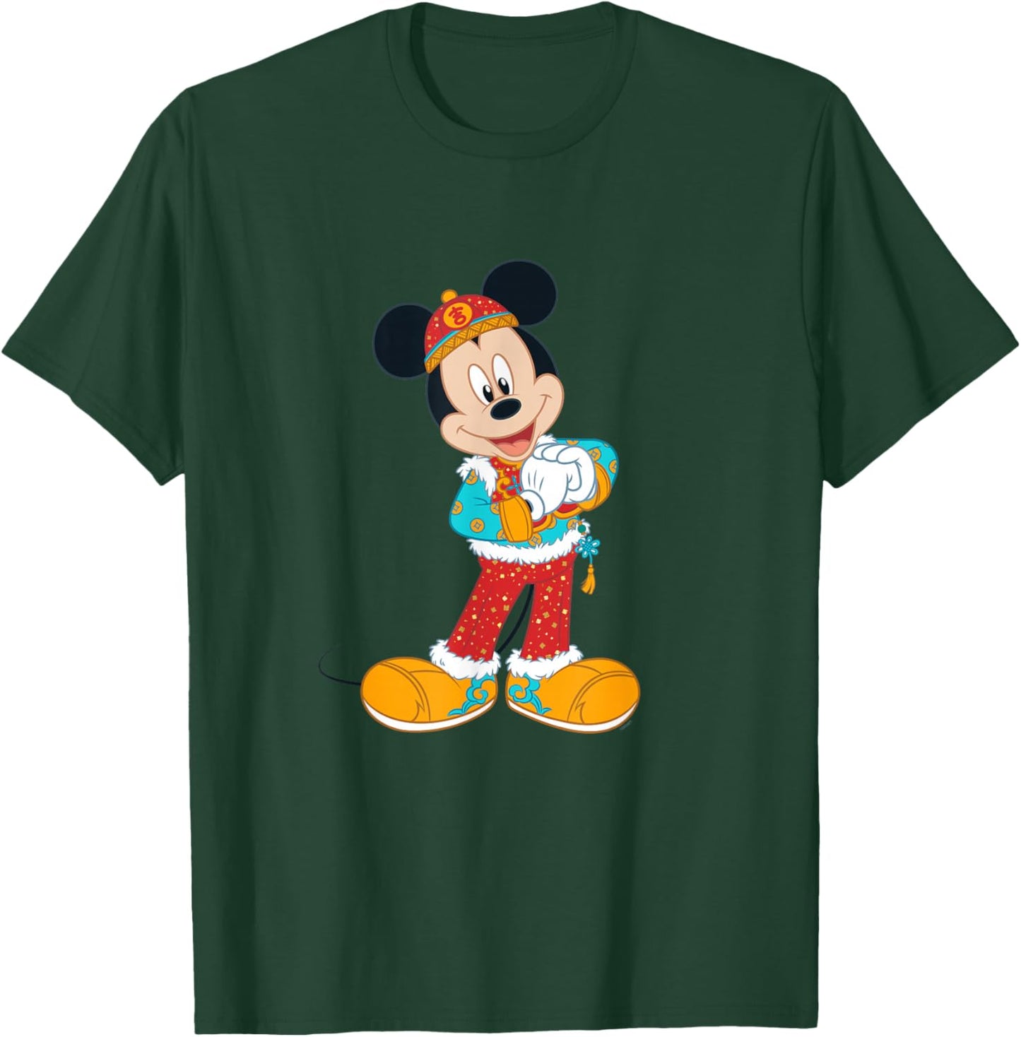 Disney Mickey Mouse in Chinese Lunar New Year Costume T-Shirt - T-Shirt | Forest