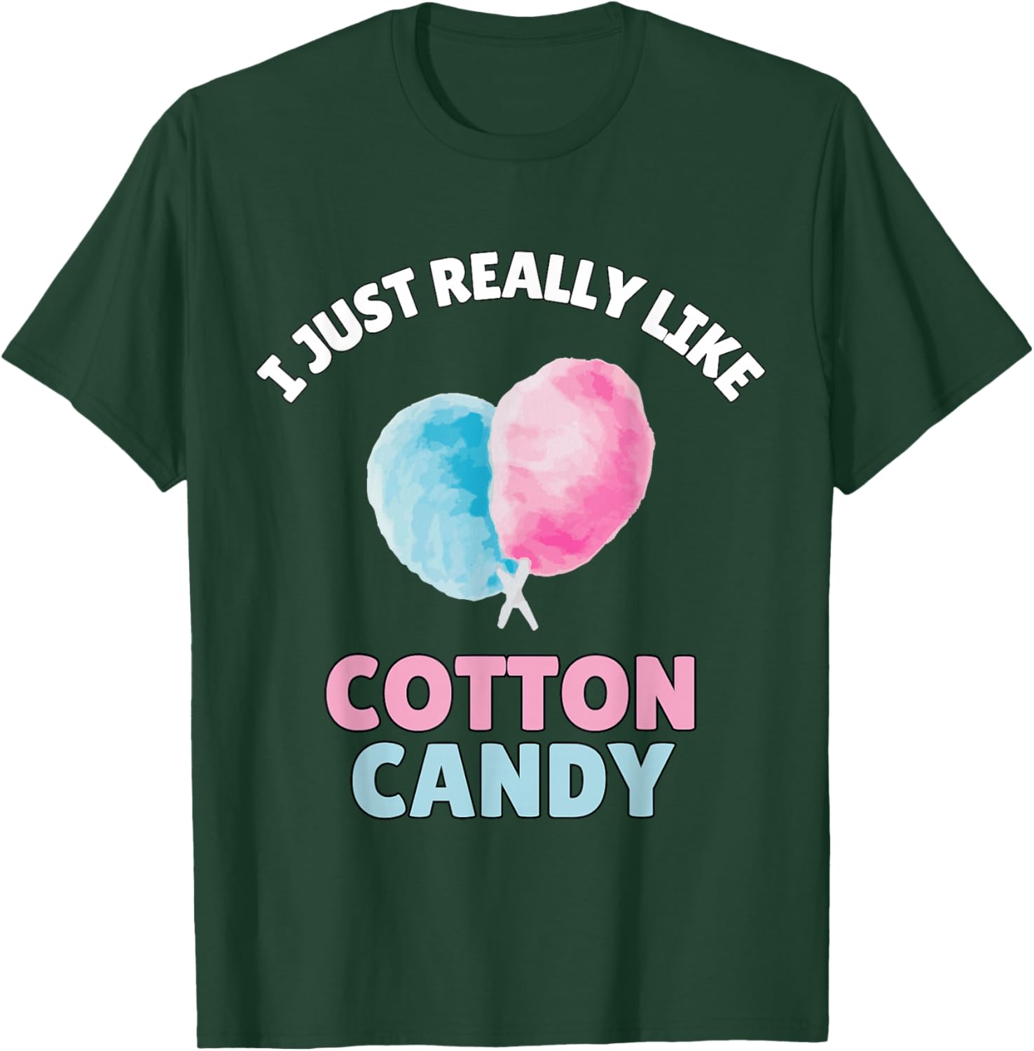 I Just Really Like Cotton Candy Shirt Funny Cotton Candy T-Shirt - T-Shirt | Forest