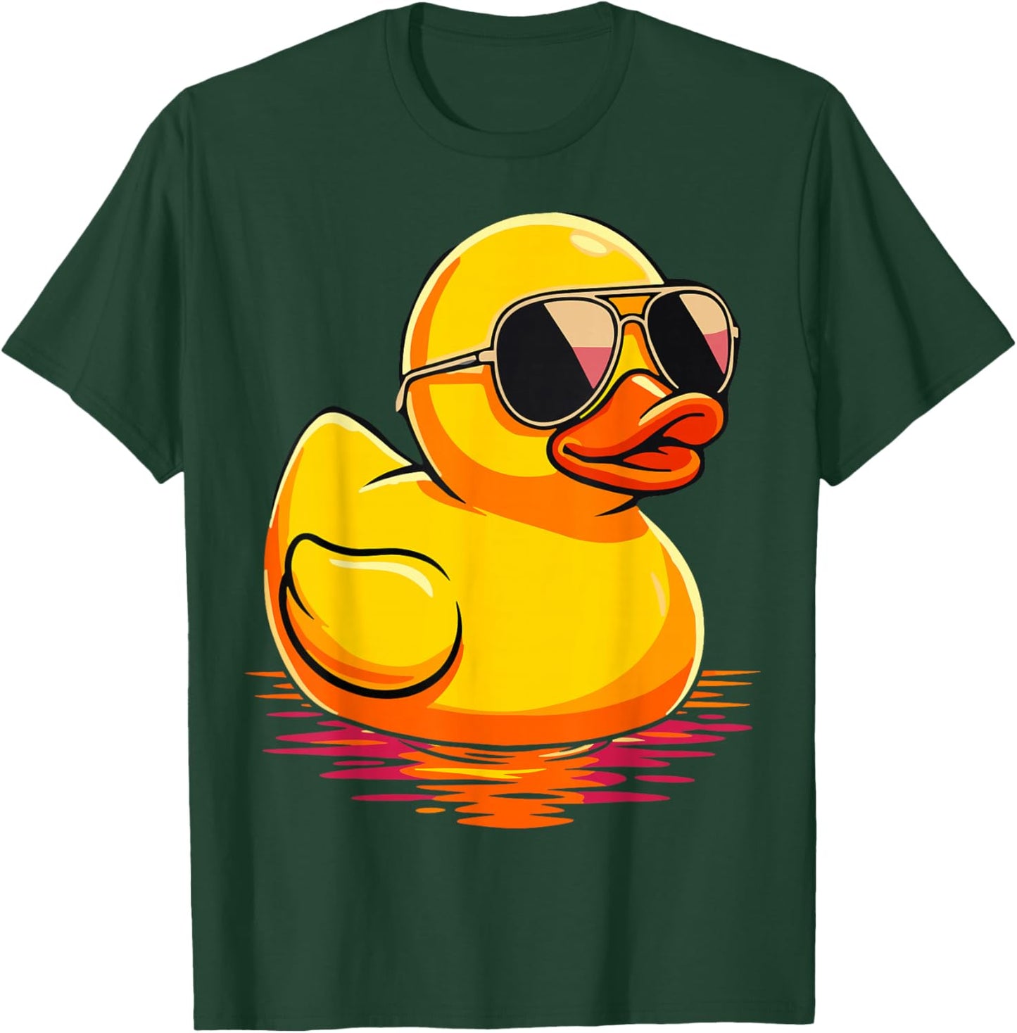 Cool Rubber Duck with Sunglasses T-Shirt - T-Shirt | Forest