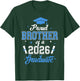 Proud Brother of a 2026 Graduate Family Graduation Men Boys T-Shirt - T-Shirt | Forest