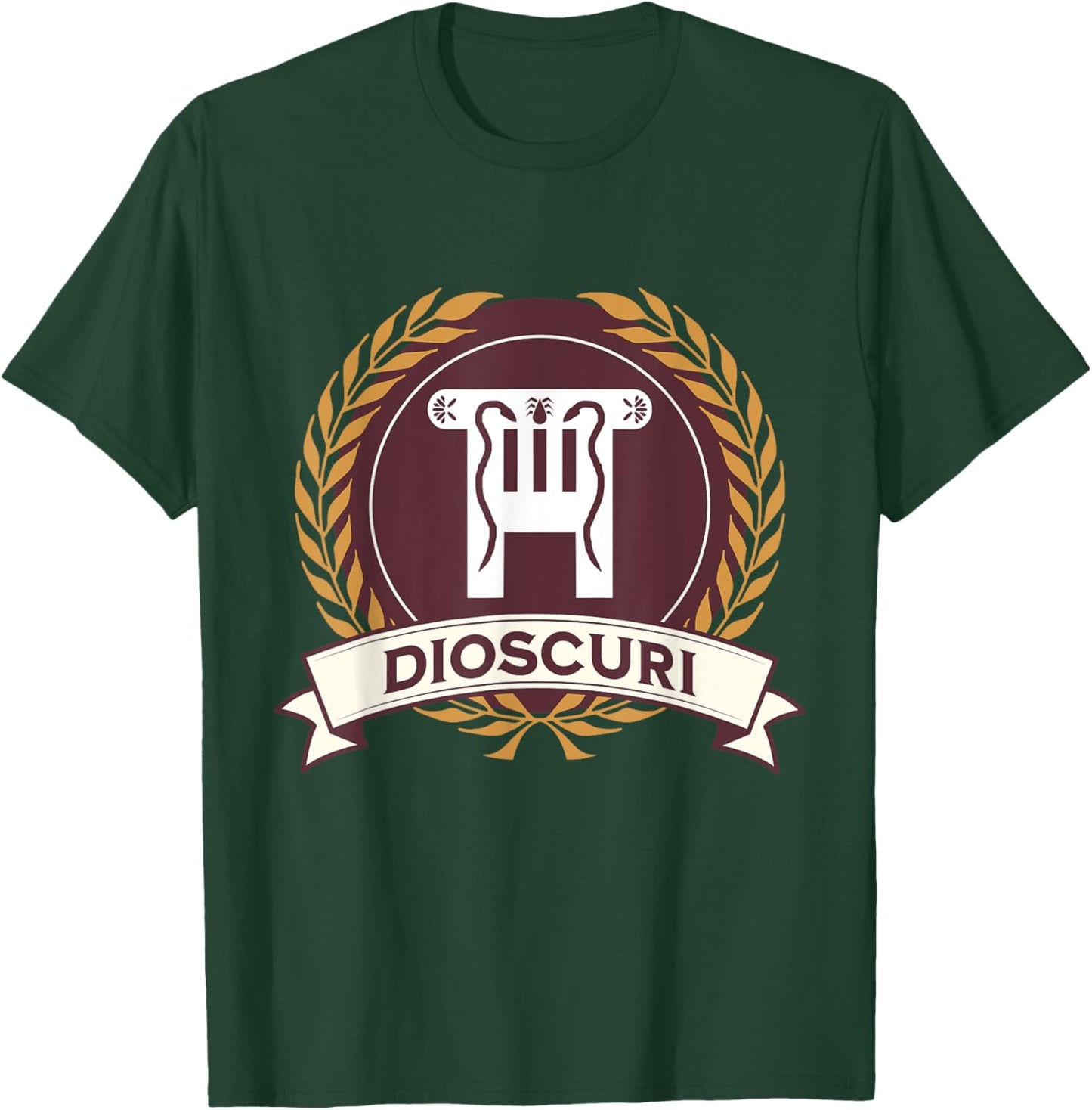 Dioscuri Castor and Pollux Dokana Symbol Greek Mythology T-Shirt - T-Shirt | Forest
