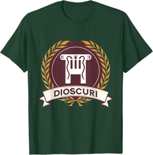 Dioscuri Castor and Pollux Dokana Symbol Greek Mythology T-Shirt - T-Shirt | Forest