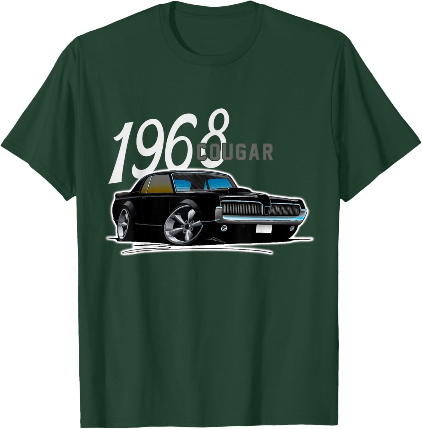 1968 68 Mercury classic Cougar Vinatge cars T-Shirt - T-Shirt | Forest
