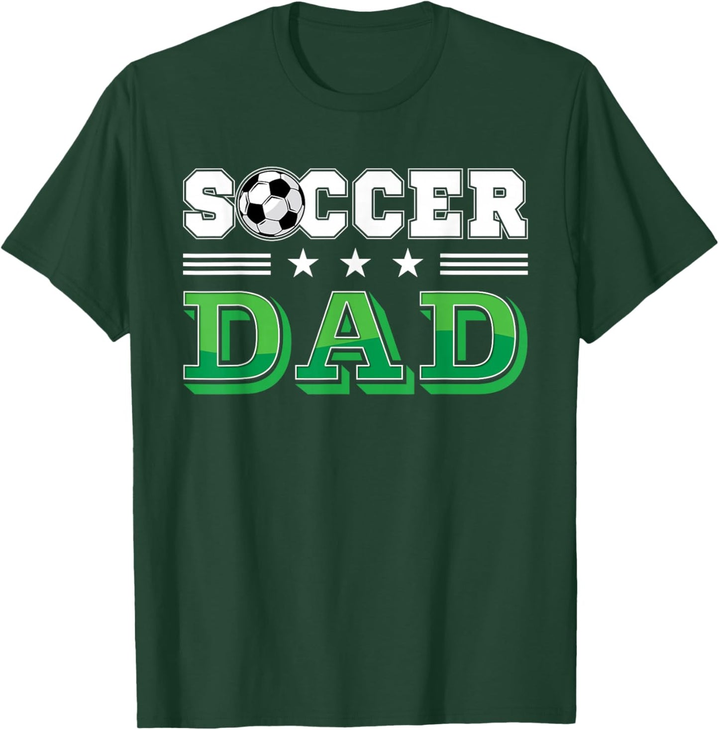 Soccer Dad Father Family Matching Birthday Team Supporter T-Shirt - T-Shirt | Forest