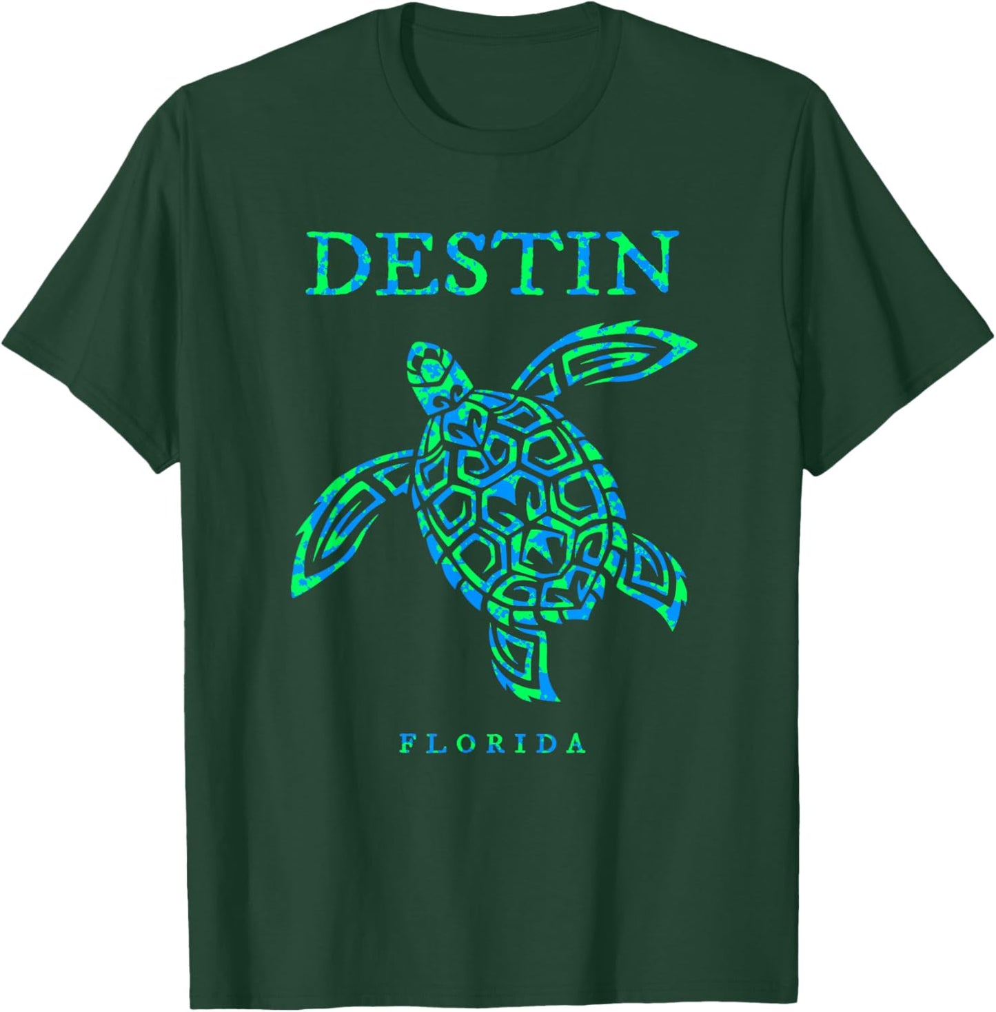Destin Florida Sea Turtle Boys Girls Toddler T-Shirt - T-Shirt | Forest