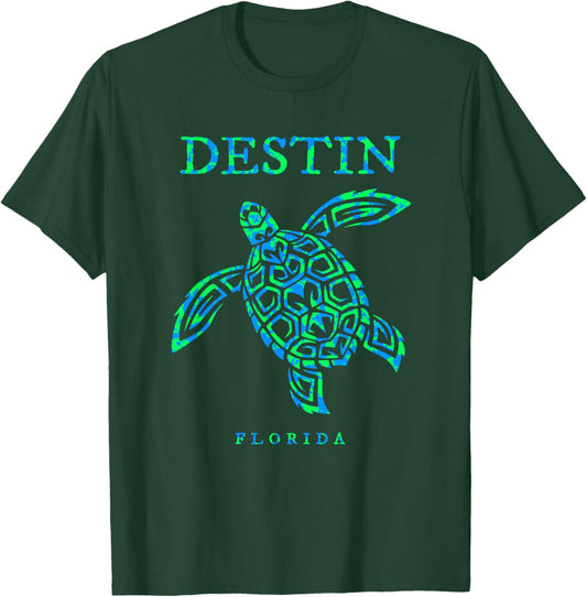 Destin Florida Sea Turtle Boys Girls Toddler T-Shirt - T-Shirt | Forest