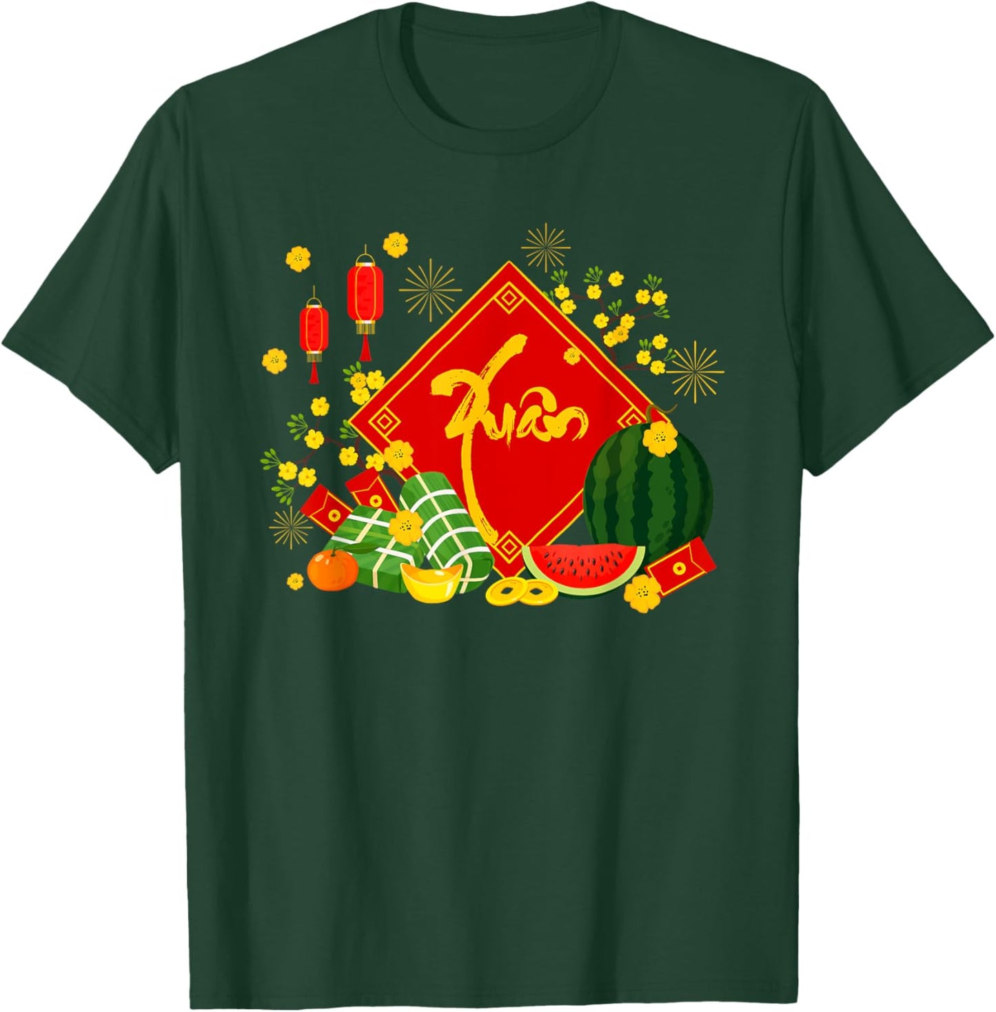 Happy Vietnamese Lunar New Year Xuan Spring Tet Holiday T-Shirt - T-Shirt | Forest