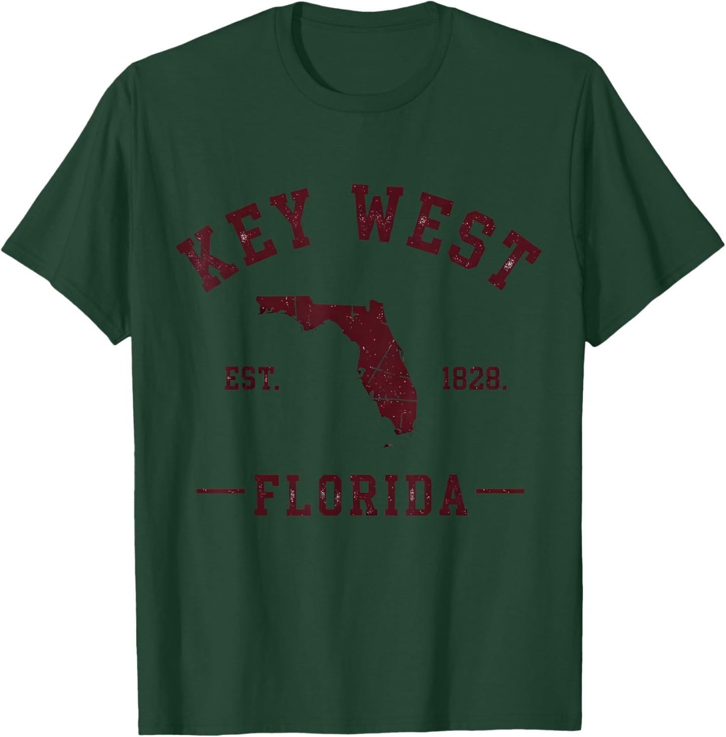 Key West Florida Est 1828 T-Shirt - T-Shirt | Forest