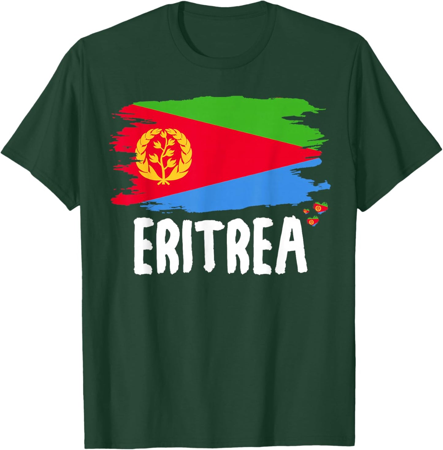 Eritrean Flag Outfit Idea & Eritrea Heritage Theme T-Shirt - T-Shirt | Forest