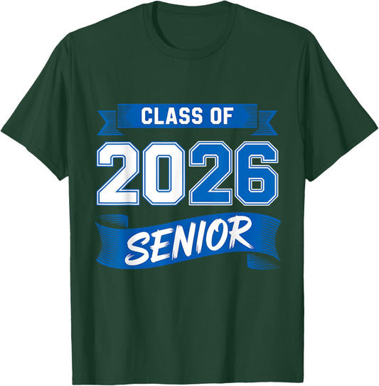 Class of 2026 Senior School 2026 Graduation Men Women Grad T-Shirt - T-Shirt | Forest