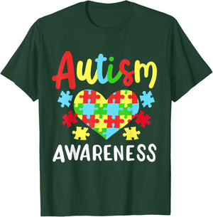Autism Awareness , Small, Black T-Shirt - T-Shirt | Forest