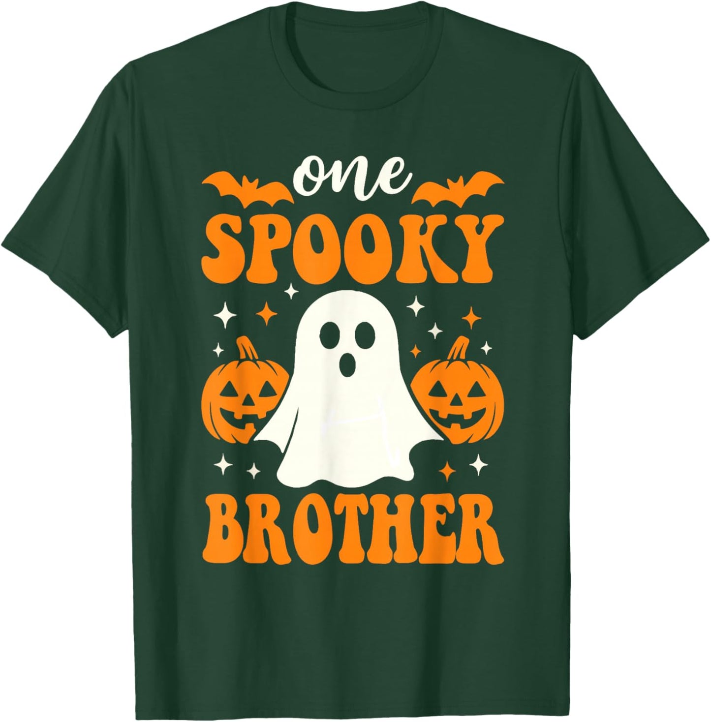 One Spooky Brother Matching Family Halloween Costumes T-Shirt - T-Shirt | Forest
