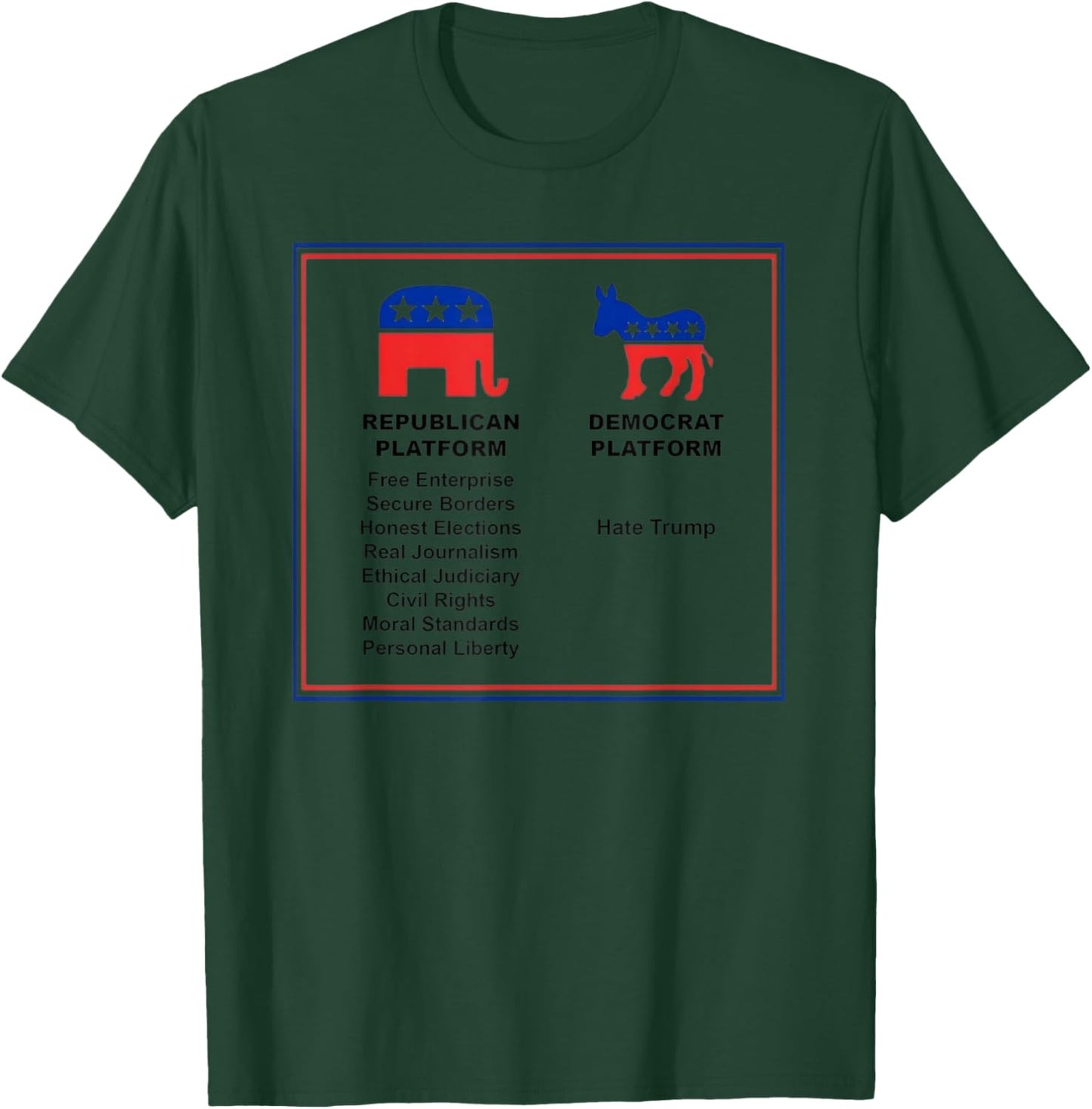 Vote Republican Evolution Trumplican Conservative Platform T-Shirt - T-Shirt | Forest