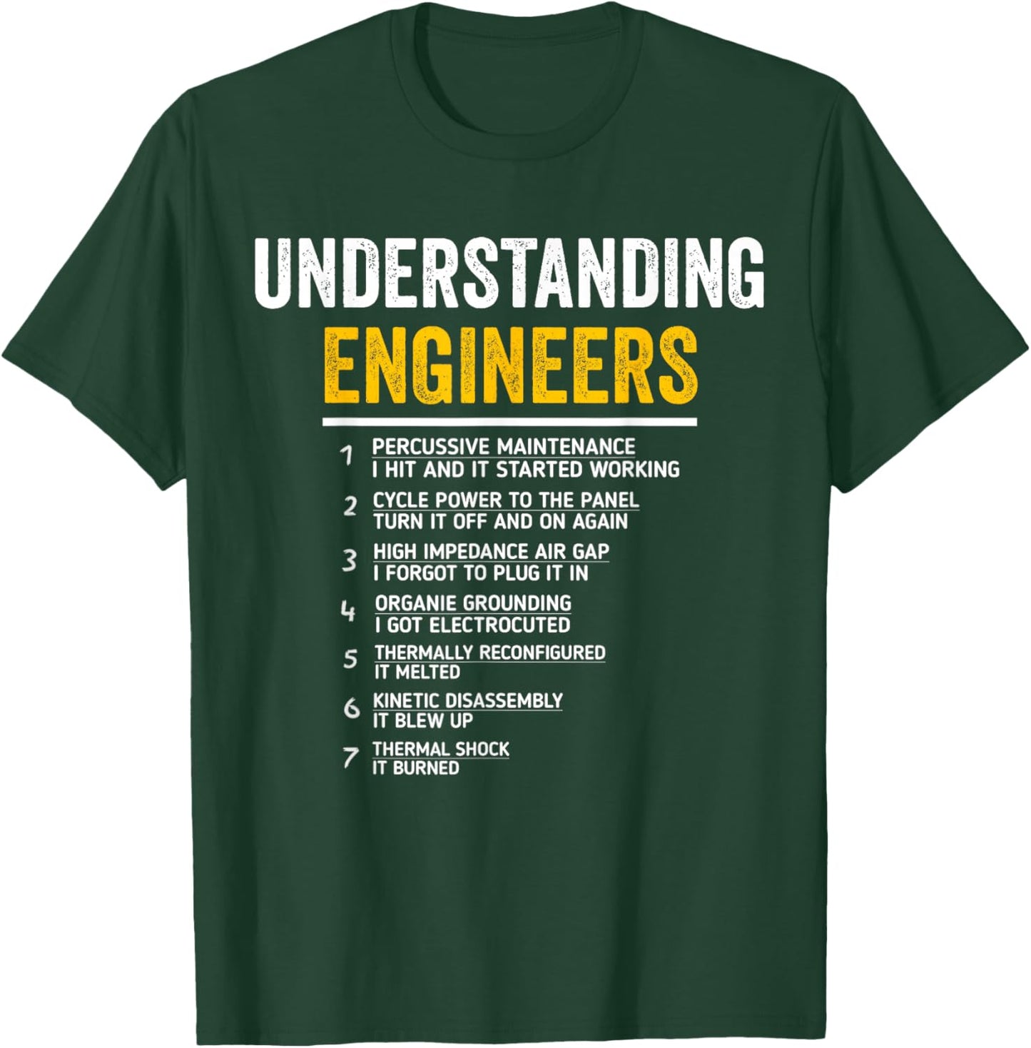 Understanding Engineers Funny Mechanical Engineering T-Shirt - T-Shirt | Forest