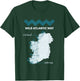 The wild atlantic way ireland coastal route map, west coast T-Shirt - T-Shirt | Forest