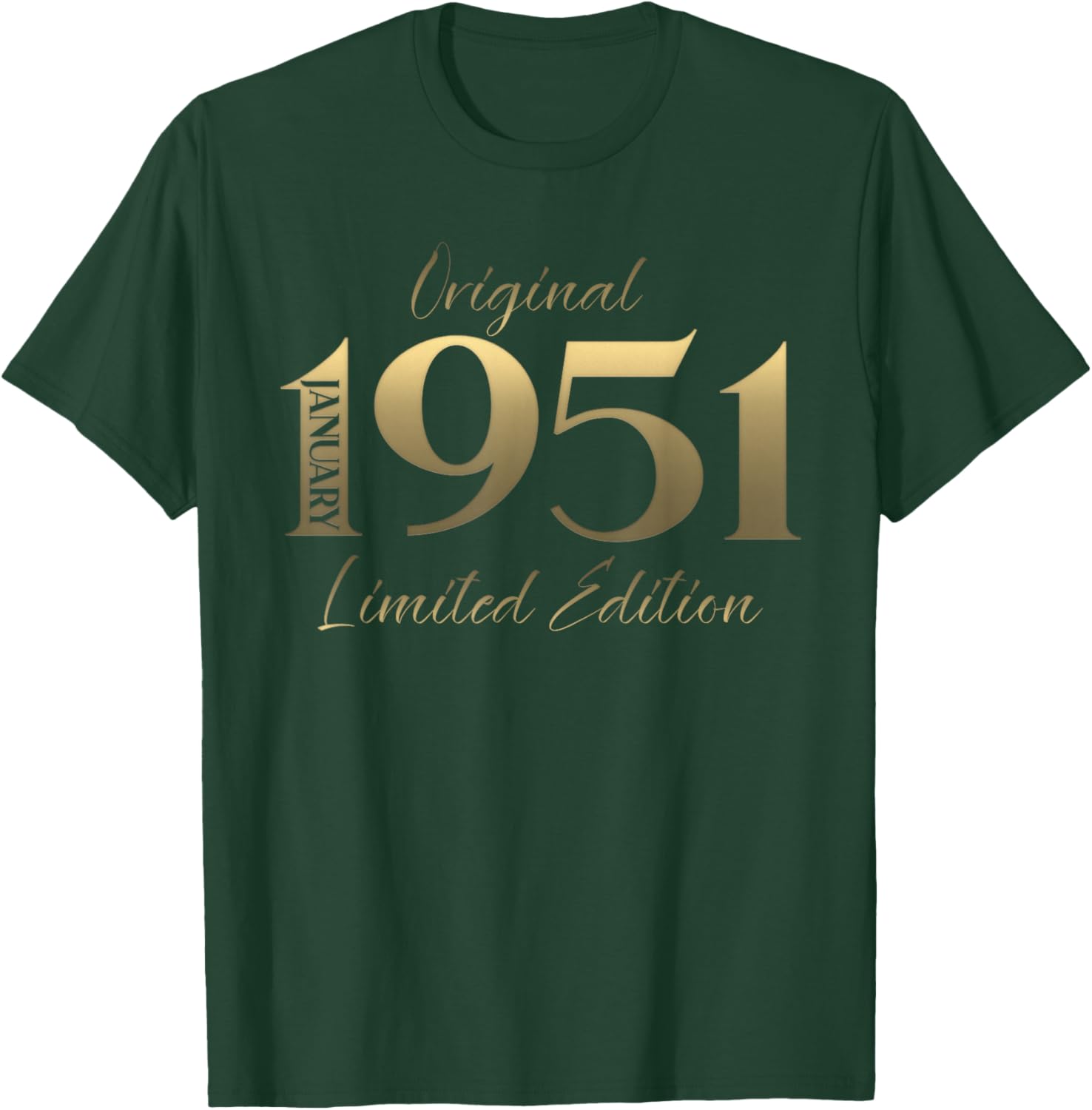 75th Birthday Man Gift Legend January 1951 T-Shirt - T-Shirt | Forest