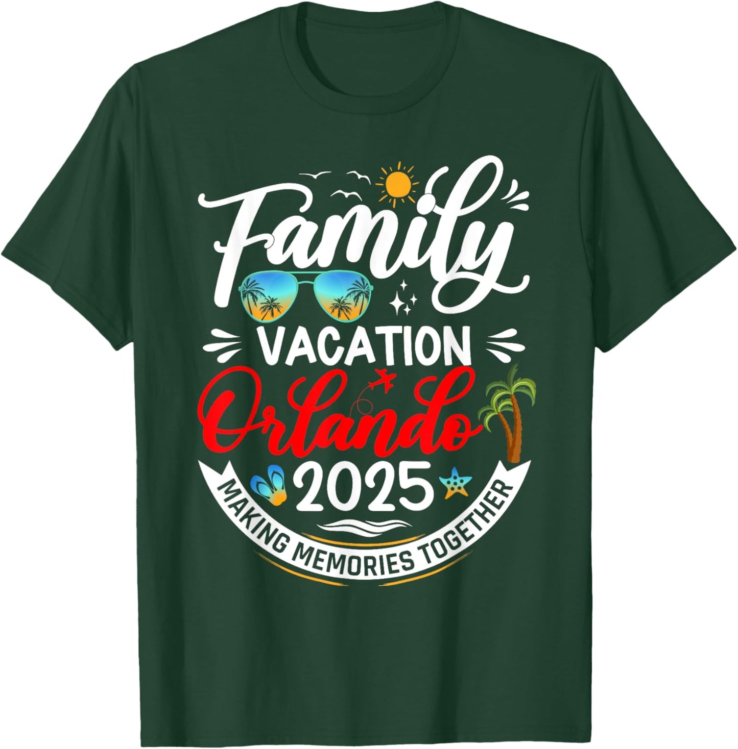 Family Vacation Orlando 2025 Matching Summer Vacation 2025 T-Shirt - T-Shirt | Forest