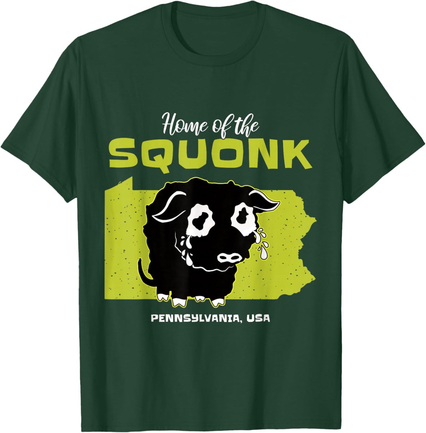 Squonk Pennsylvania State American Cryptid T-Shirt - T-Shirt | Forest