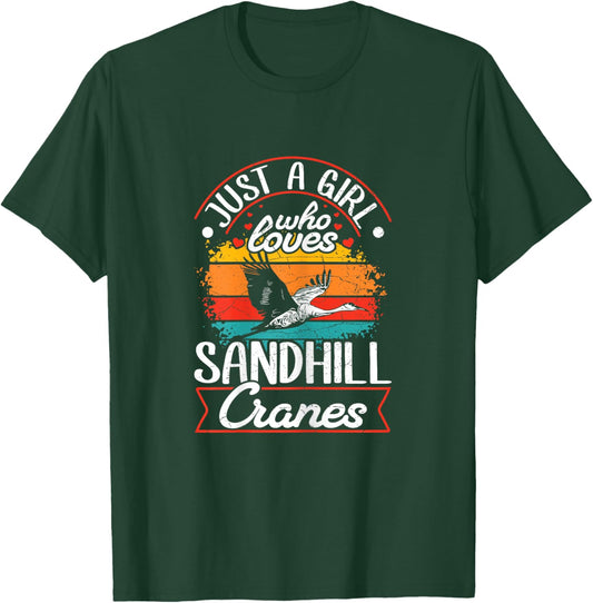 Funny Sandhill Crane Birding Quote T-Shirt - T-Shirt | Forest