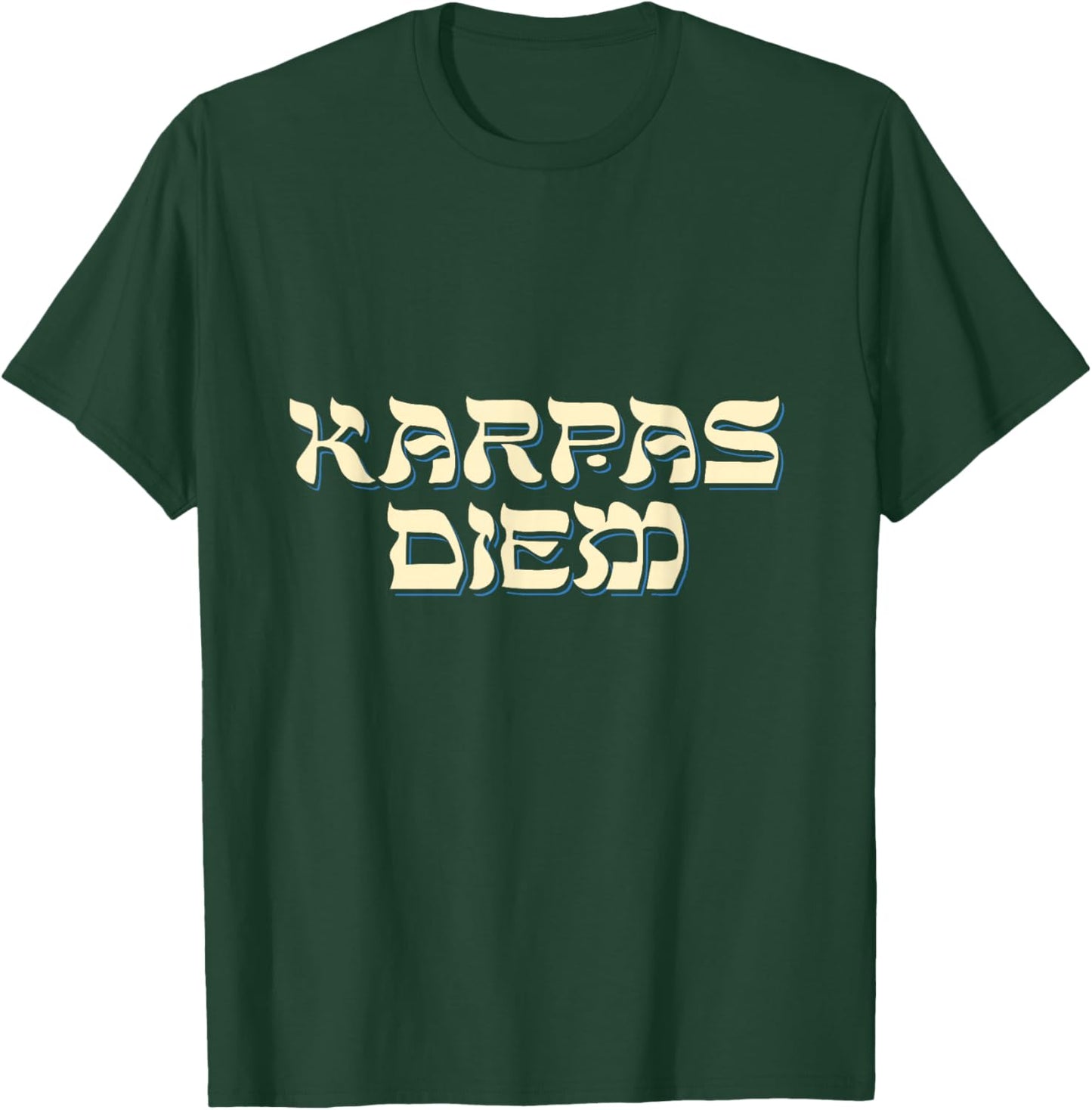 Funny Passover Karpas Diem Carpe Diem Pun Jewish Seder T-Shirt - T-Shirt | Forest