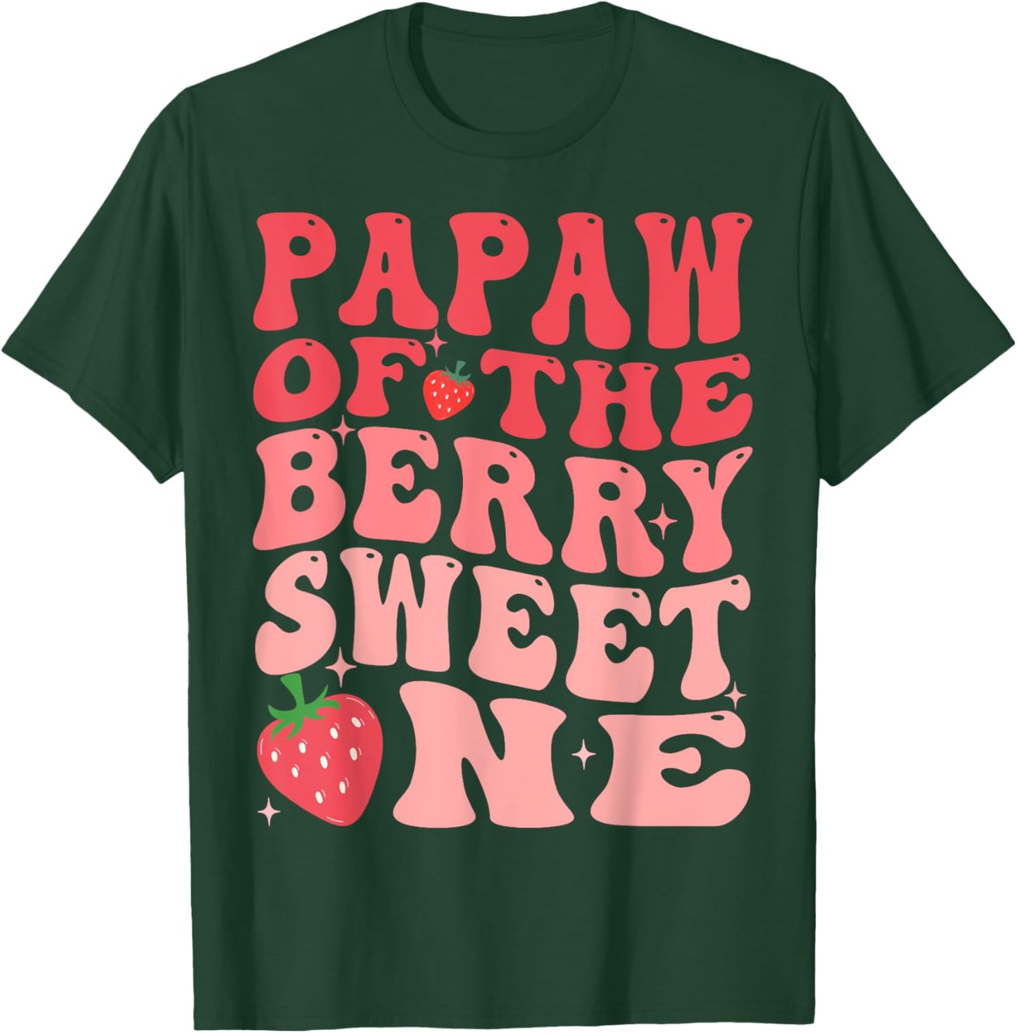 Papaw Of The Berry Sweet One 1st Birthday Strawberry T-Shirt - T-Shirt | Forest