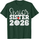 Senior Volleyball Sister 2026 Team Class of 2026 Graduation T-Shirt - T-Shirt | Forest