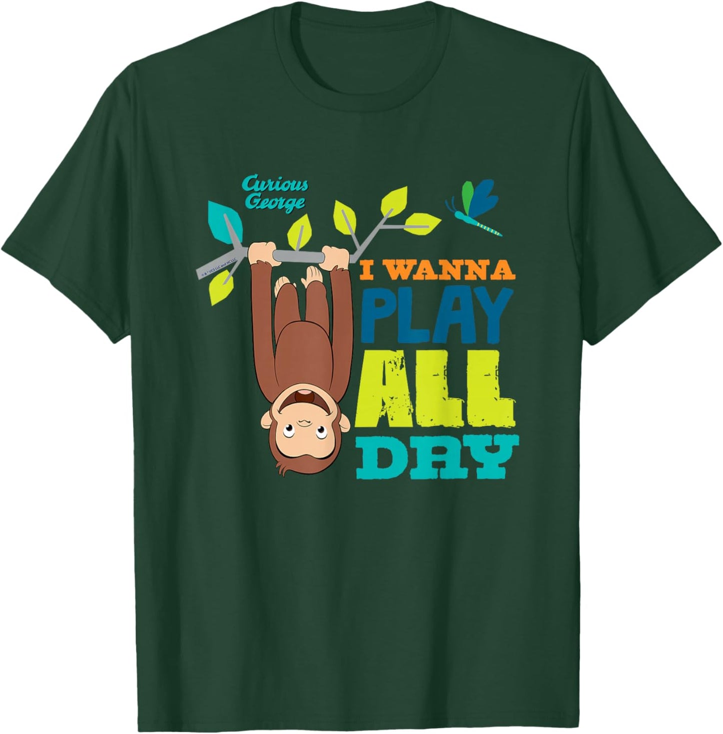Curious George I Wanna Play All Day T-Shirt - T-Shirt | Forest