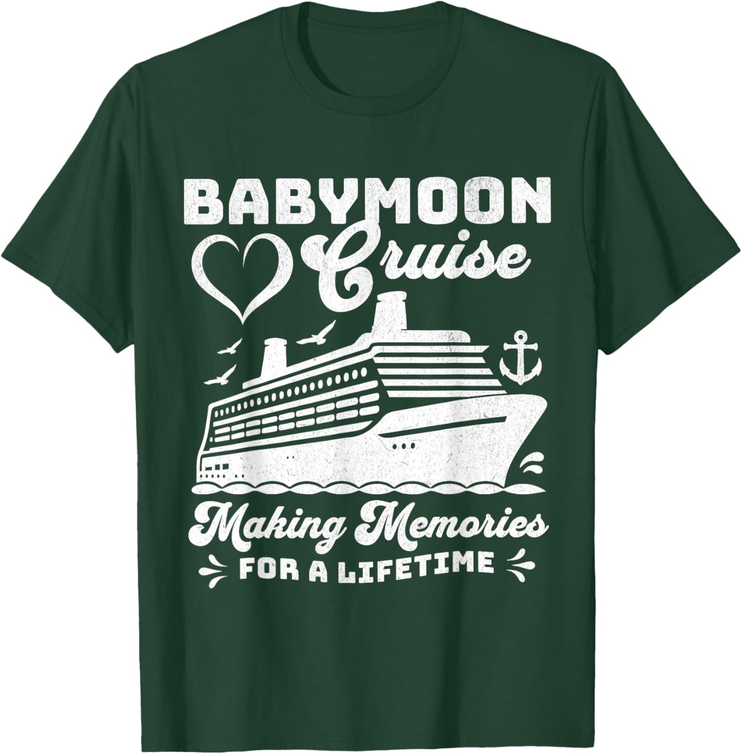 Babymoon Cruise Matching Family Group Vacation Pre Baby Trip T-Shirt - T-Shirt | Forest