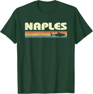 Naples Florida Vintage Shark Souvenir T-Shirt - T-Shirt | Forest