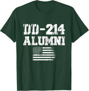 DD-214 Alumni Retirement US Military Veteran Retired T-Shirt - T-Shirt | Forest