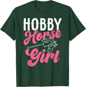 Funny Hobby Horsing Cute Hobby Horse for Girls T-Shirt - T-Shirt | Forest