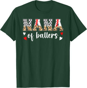 Nana Of Ballers Baseball Soccer Nana Grandma T-Shirt - T-Shirt | Forest