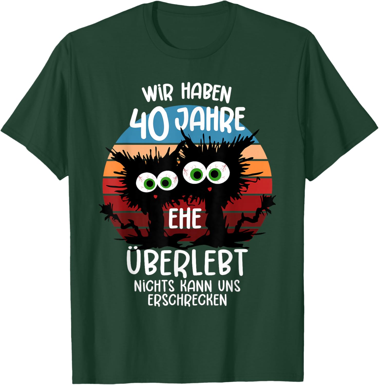40 Years Married Ruby Wedding Anniversary 40th Anniversary T-Shirt - T-Shirt | Forest