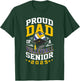 Proud dad of a volleyball senior class of 2025 family T-Shirt - T-Shirt | Forest