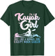 Unique Kayak Gift Oar Kayaking Accessories & Stuff Funny Kayak Girl Art Women's Black Short Sleeve T-Shirt - T-Shirt | Forest