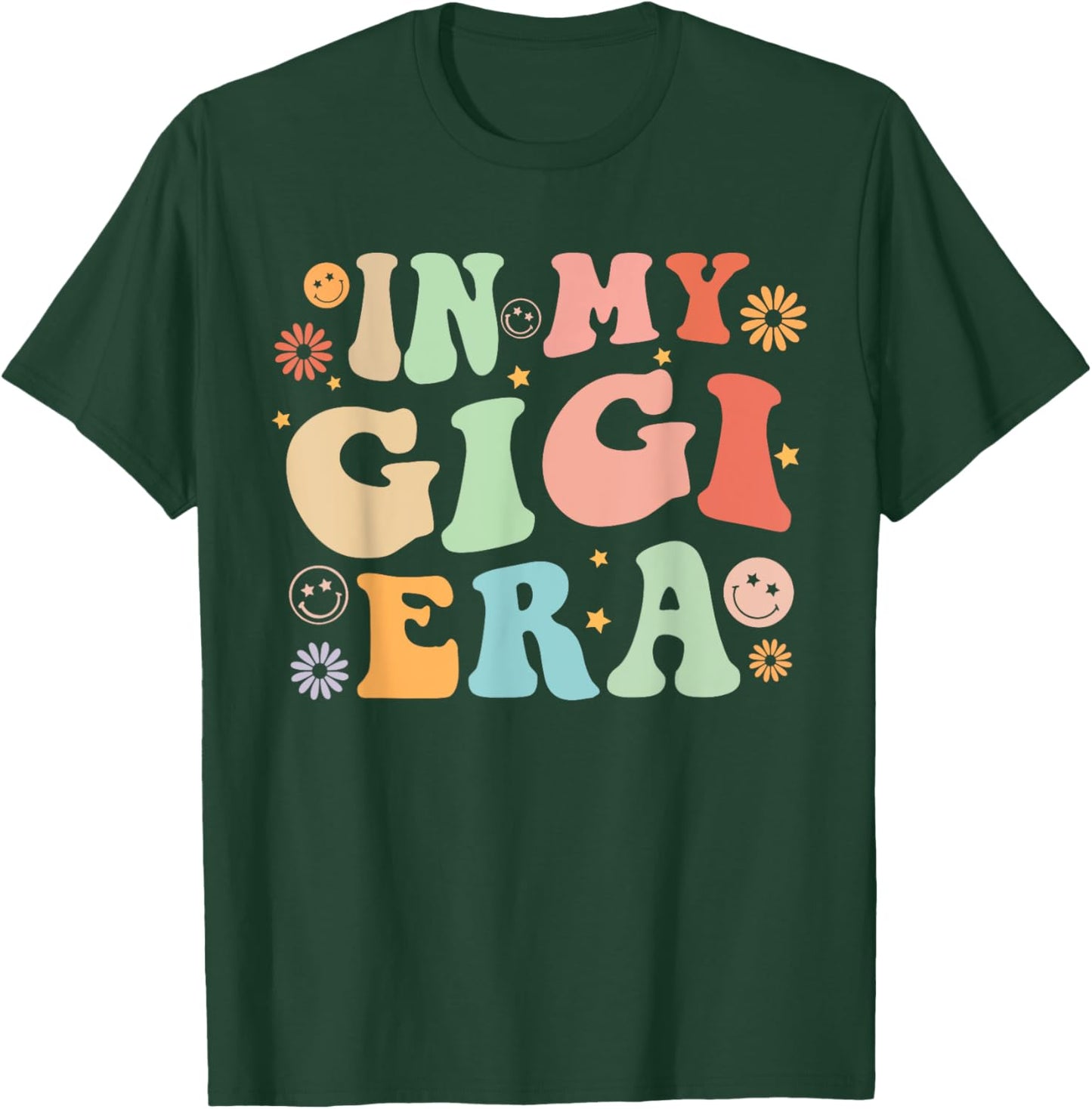 Gigi for Grandma Grandmother Announcement Mothers Day T-Shirt - T-Shirt | Forest