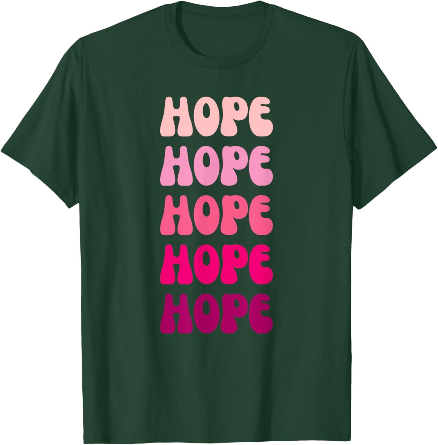 Hope First Name Minimalist Design T-Shirt - T-Shirt | Forest