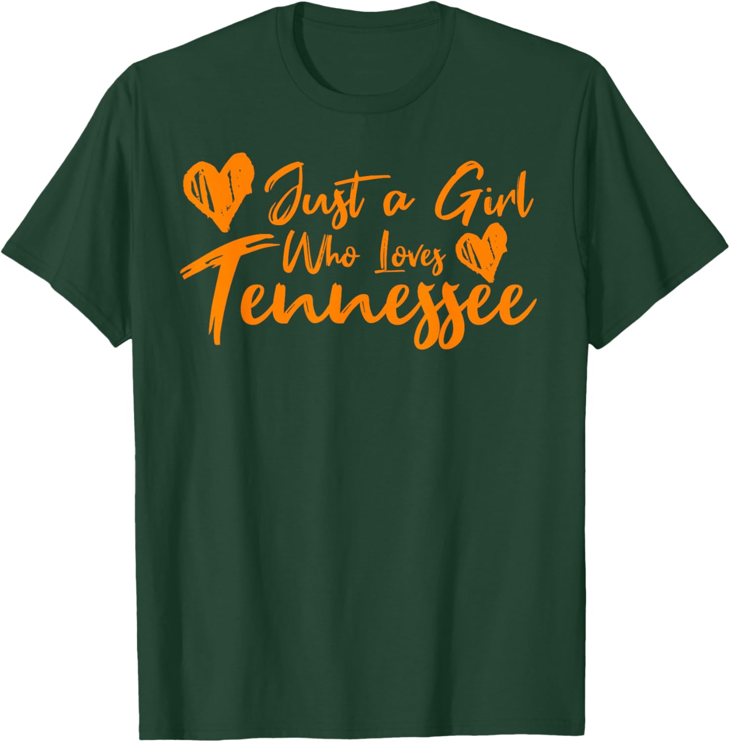 Just a Girl who loves Tennessee Cute Women, Girls, Tween T-Shirt - T-Shirt | Forest
