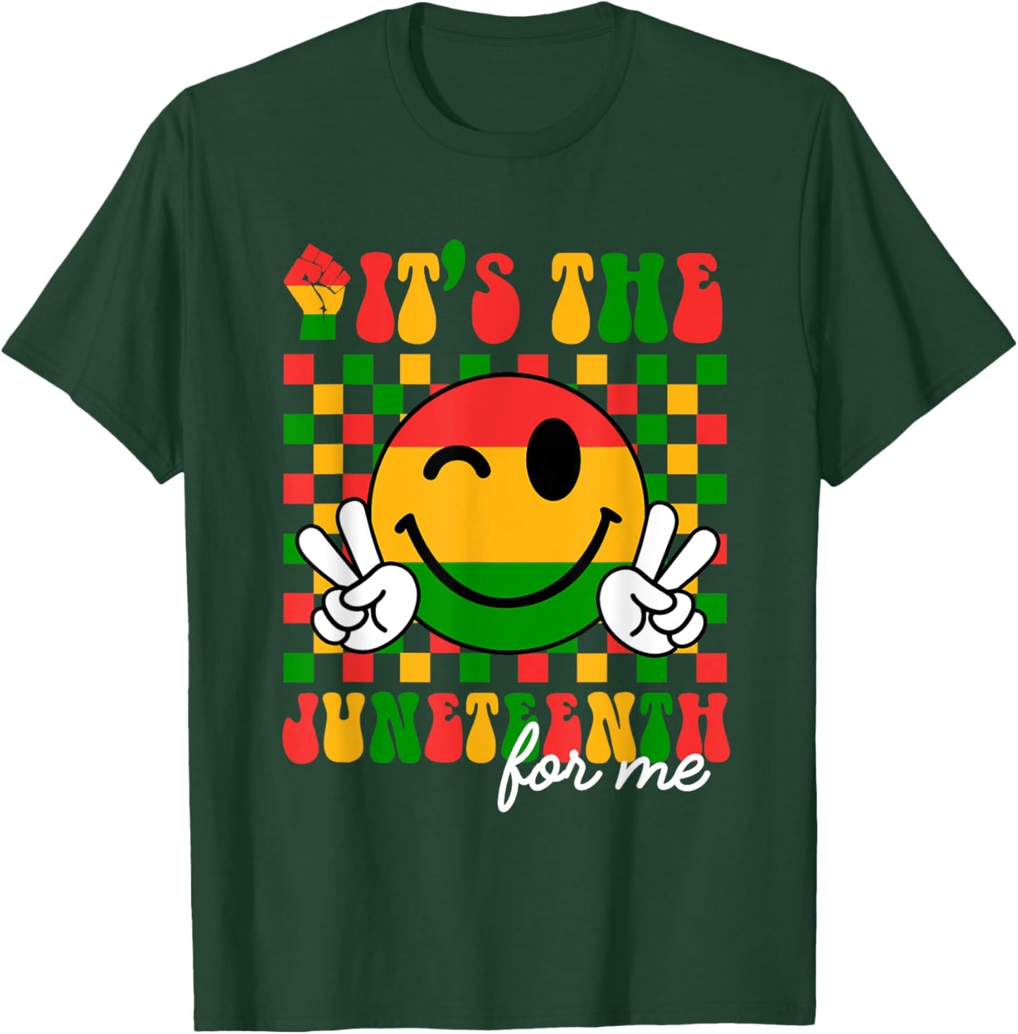 It's The Juneteenth For Me, Free-ish Since 1865 Smile Face T-Shirt - T-Shirt | Forest