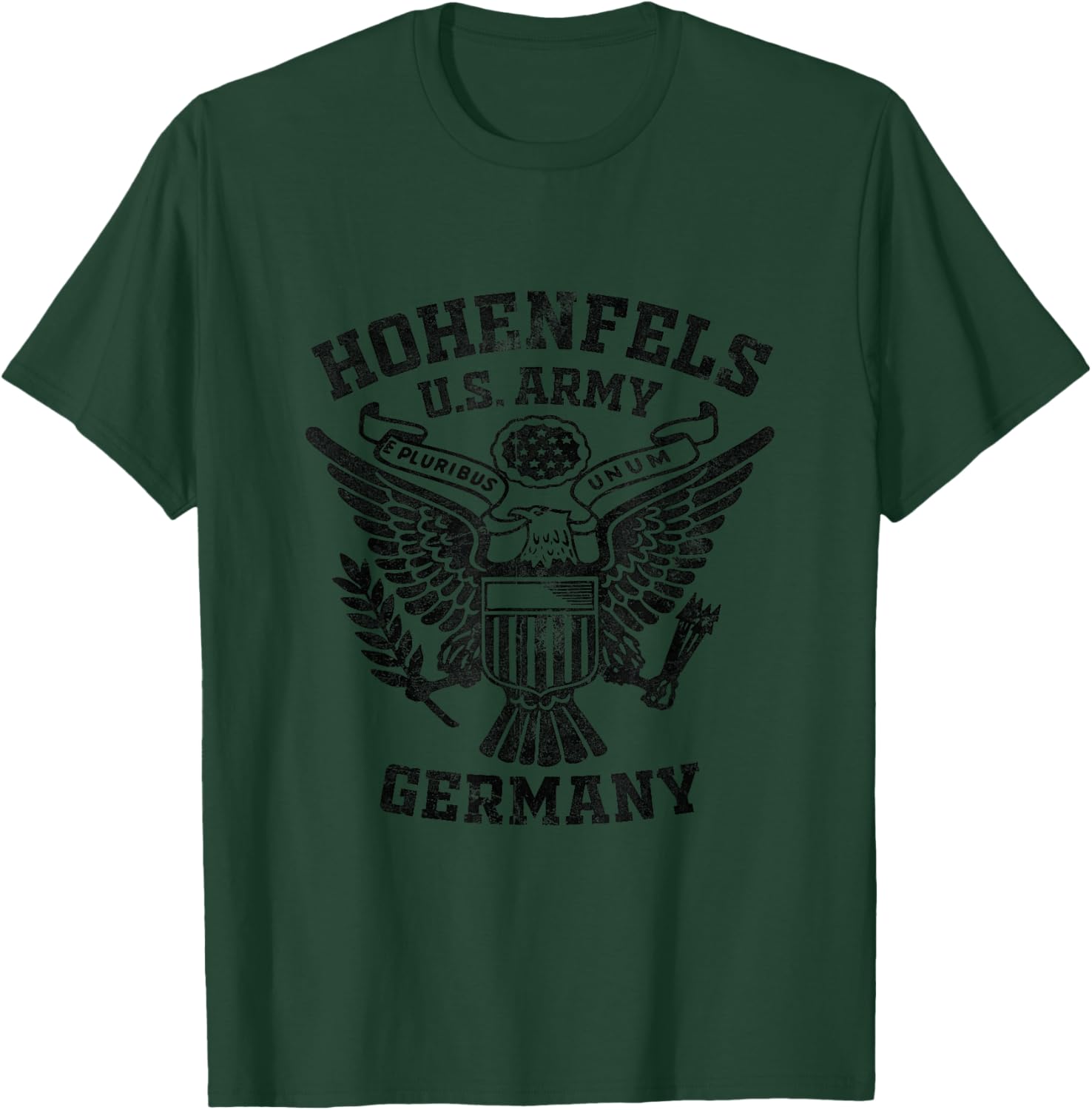 Hohenfels Germany Military Base Veteran Vintage Gifts T-Shirt - T-Shirt | Forest