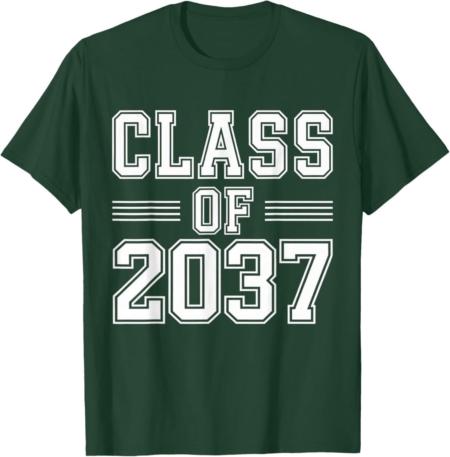 Class of 2037 Grow with Me First Day of School Graduation T-Shirt - T-Shirt | Forest