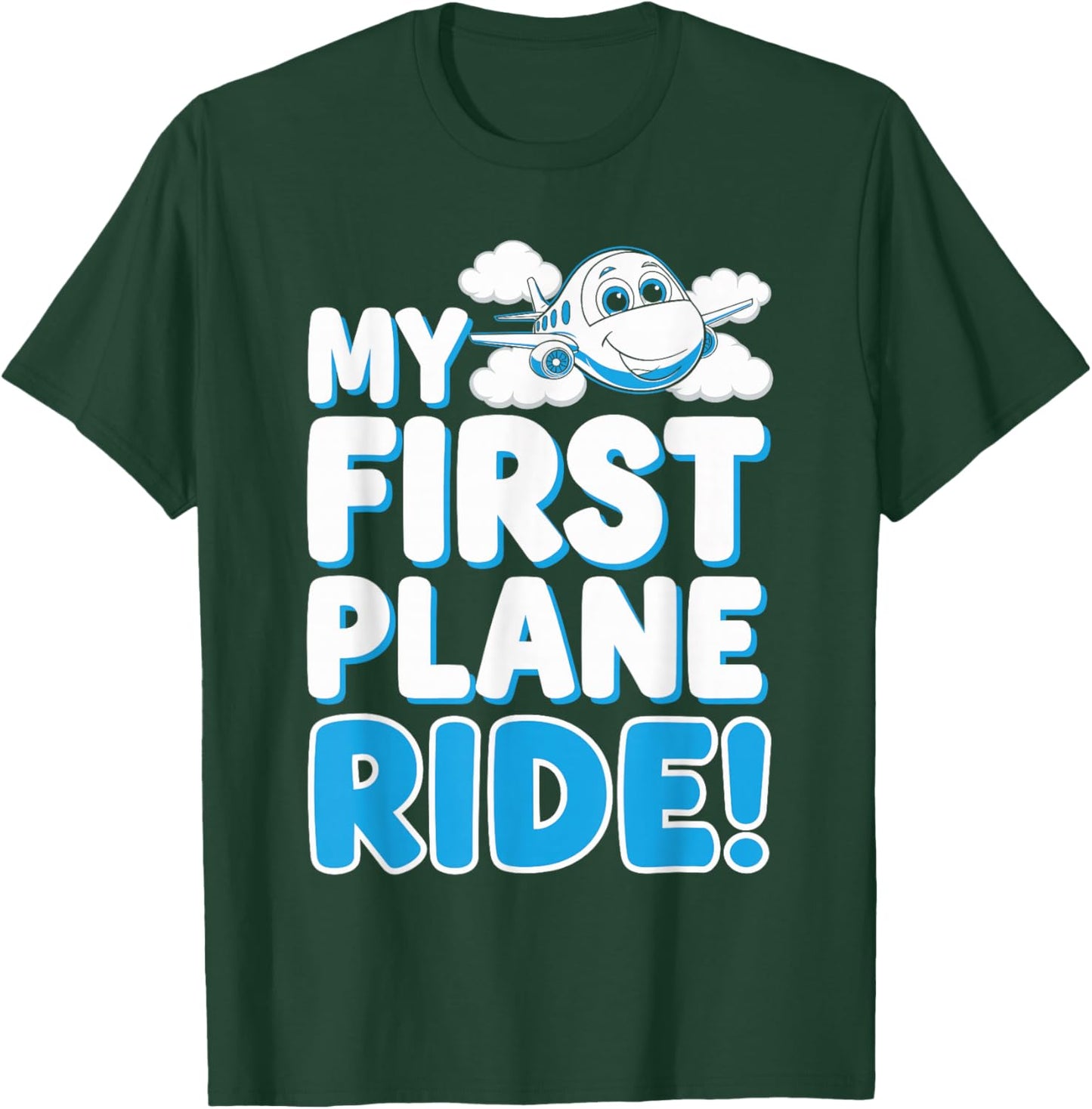 My First Plane Ride First Time Flying Adventure T-Shirt - T-Shirt | Forest