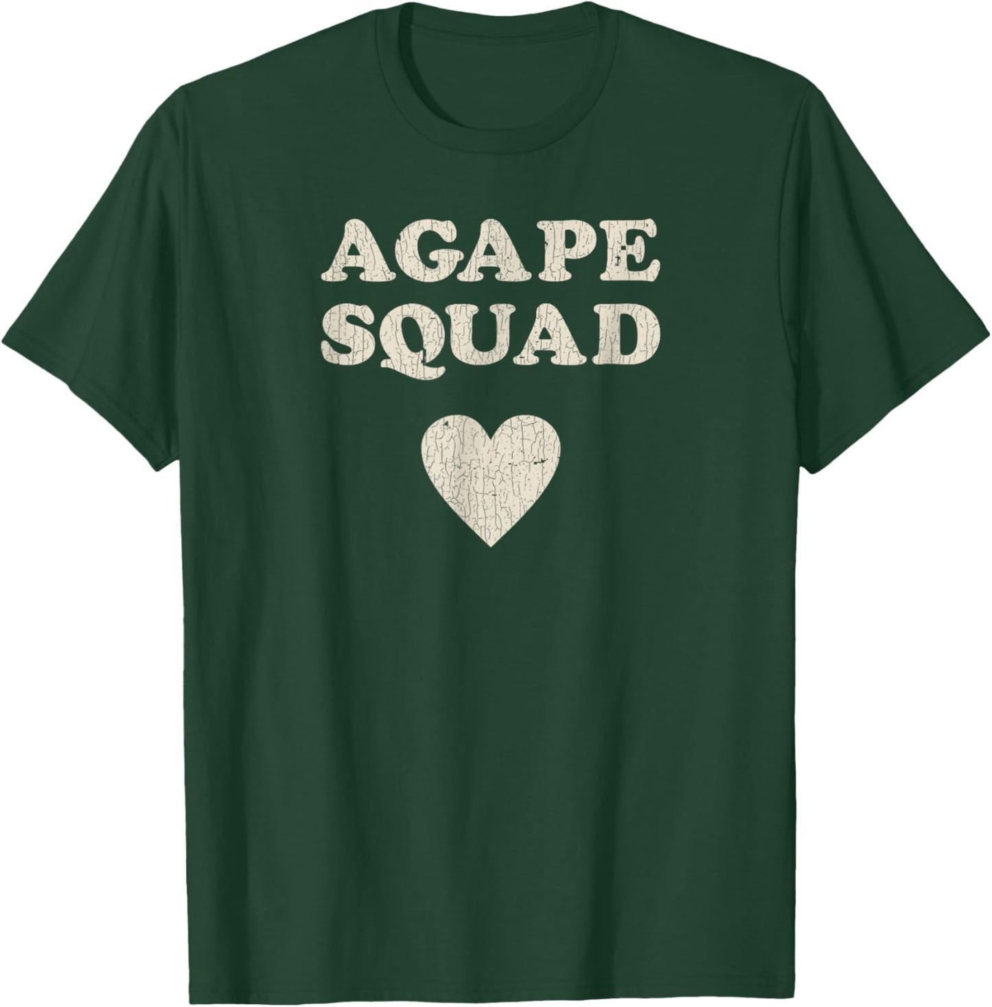Vintage Retro Proud Christian in Jesus - Agape Squad T-Shirt - T-Shirt | Forest