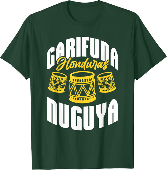 Garifuna Honduras Nuguya Cultural Music T-Shirt - T-Shirt | Forest