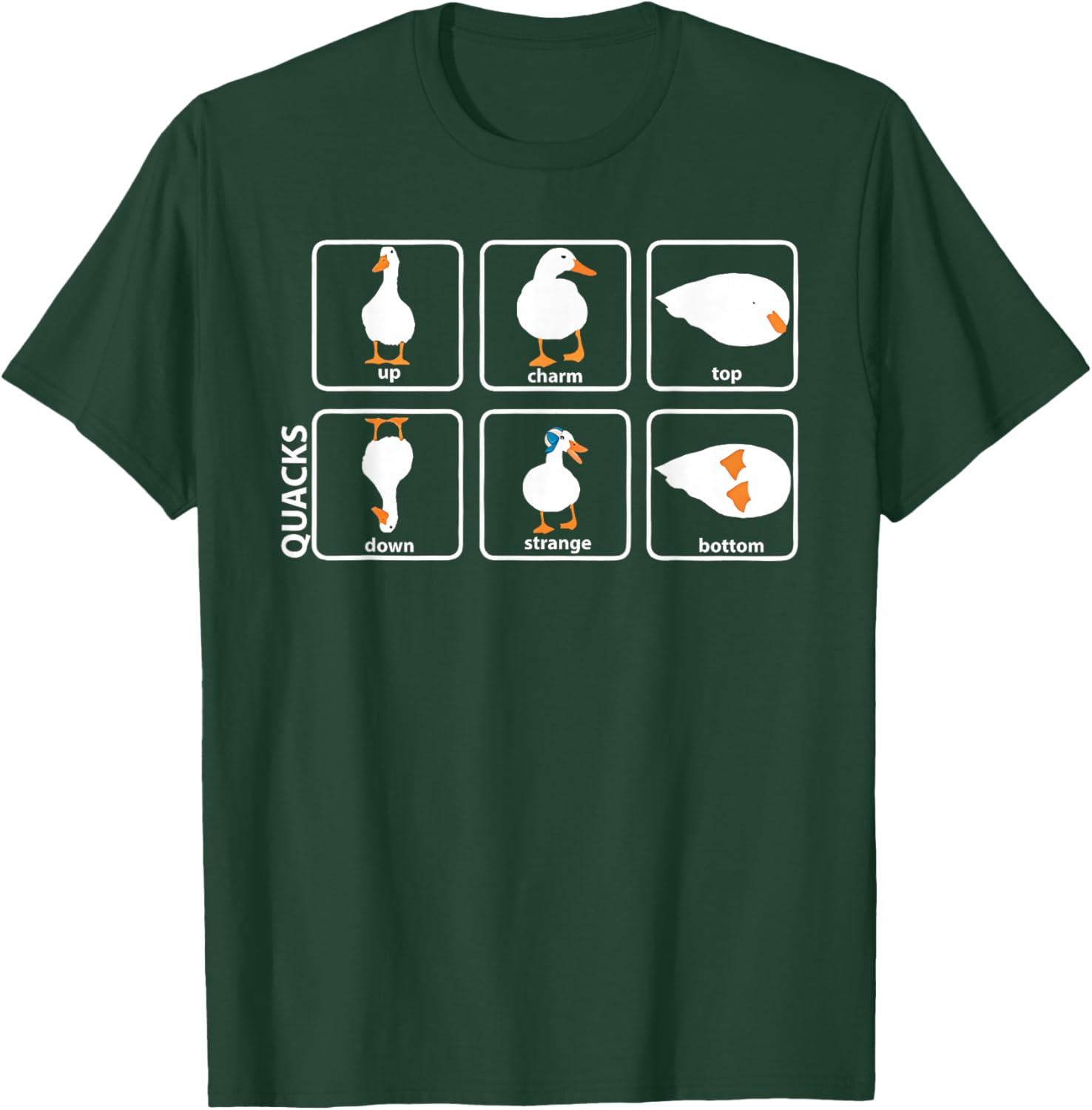 Funny Physics Pun Duck Teacher Science Math T-Shirt - T-Shirt | Forest