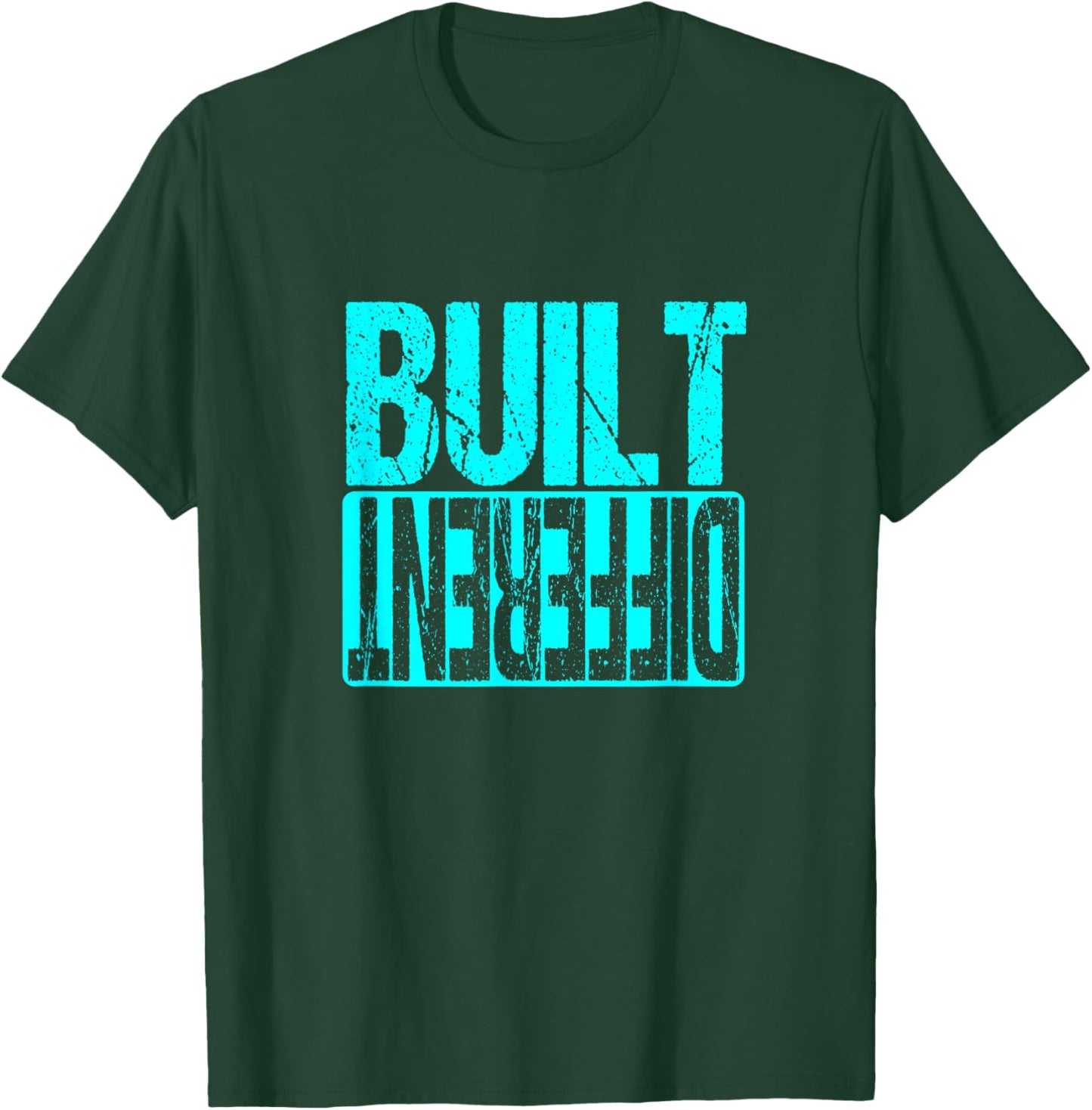 Turquoise Built Different Turquoise Color Graphic Turquoise T-Shirt - T-Shirt | Forest